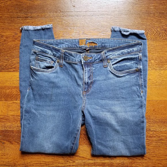 Kut from the Kloth Denim - Kut from the Kloth Raw Hem Ankle Skinny Jeans